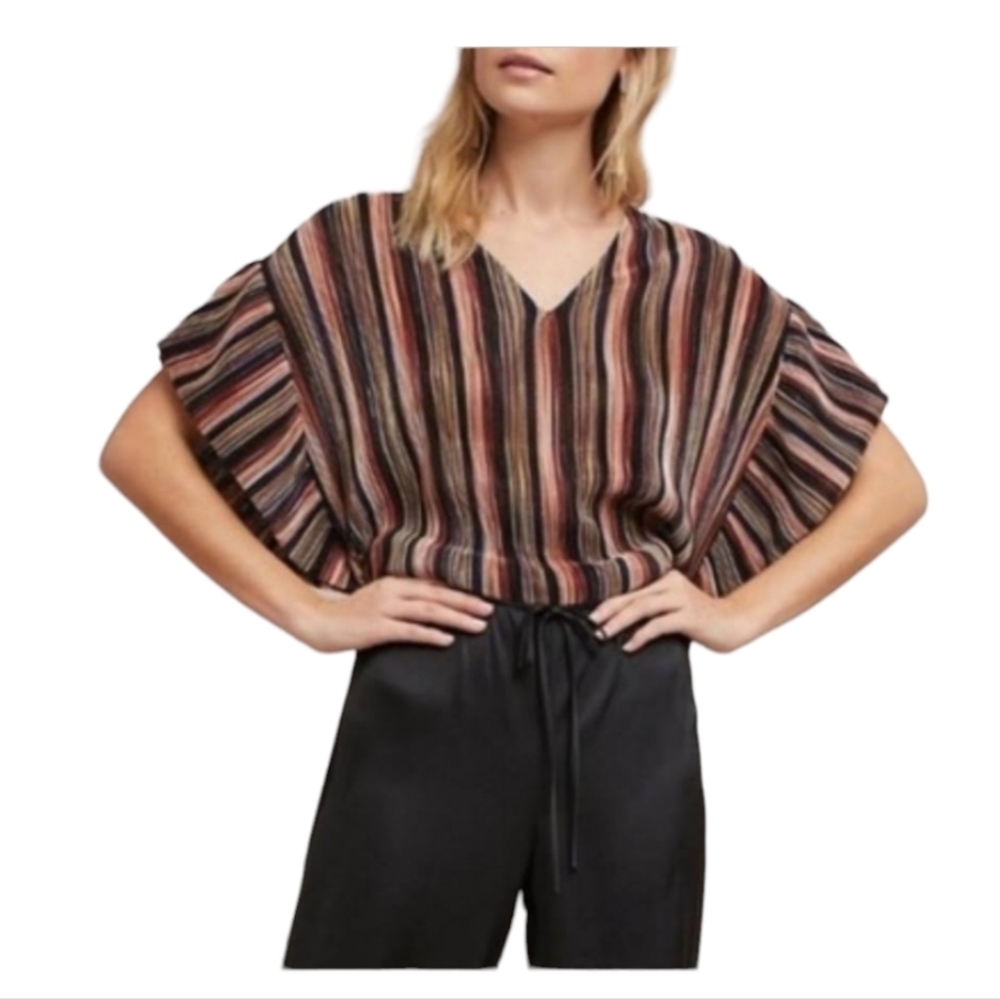 ANTHROPOLOGIE Vanessa Virginia 'Bienville' Blouse XS EUC